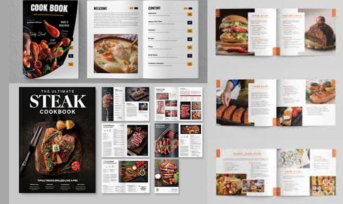 Gig Preview - Be your cookbook recipe writer, cookbook ghostwriter, cookbook layout design