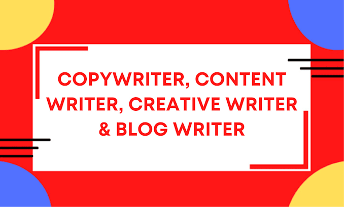 Gig Preview - Be your copywriter and content writer