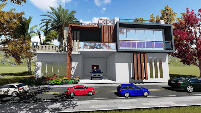 Gig Preview - Do house design 2d and 3d with sketchup lumion rendering