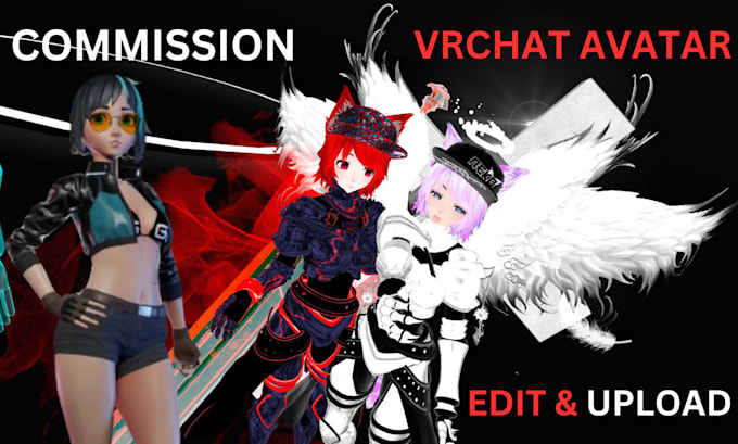 Gig Preview - Create a custom vrchat avatar vrc 3d model asset dps nsfw toggles emotes vrm sfm