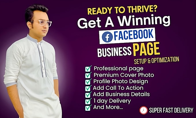 Gig Preview - Facebook business page create and setup, fb fan page , social media se