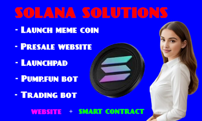 Bestseller - launch solana coin dapp trading platform such presale staking launchpad pumpfun