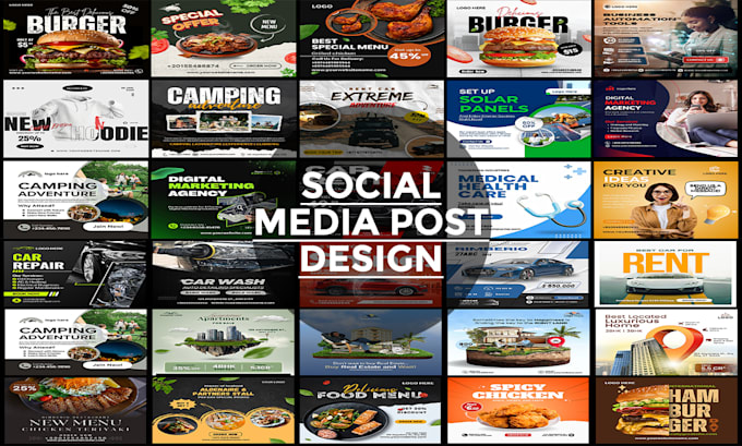 Bestseller - design social media posts graphics for facebook, instagram