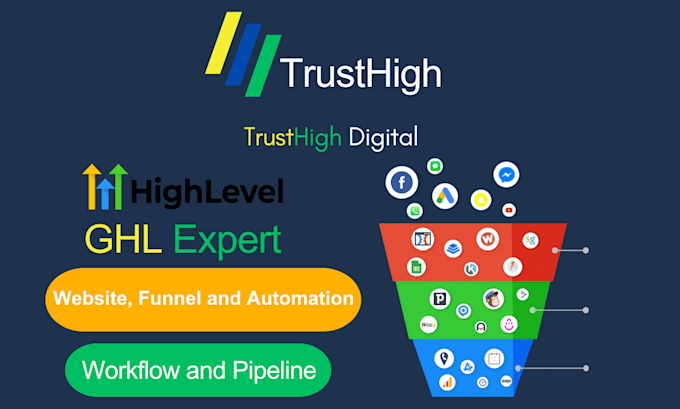 Gig Preview - Do gohighlevel automation, ghl funnels, landing pages, ghl website