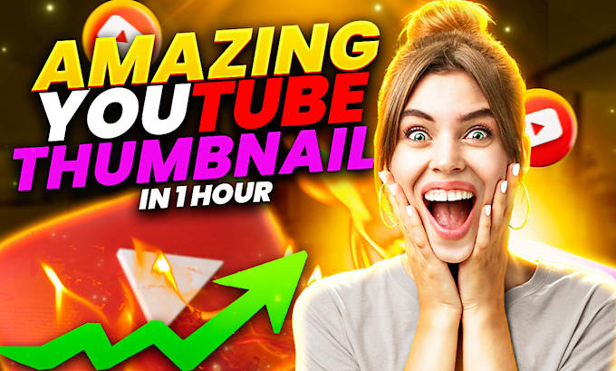 Bestseller - design attractive clickbait and amazing youtube thumbnails in just 1 hour