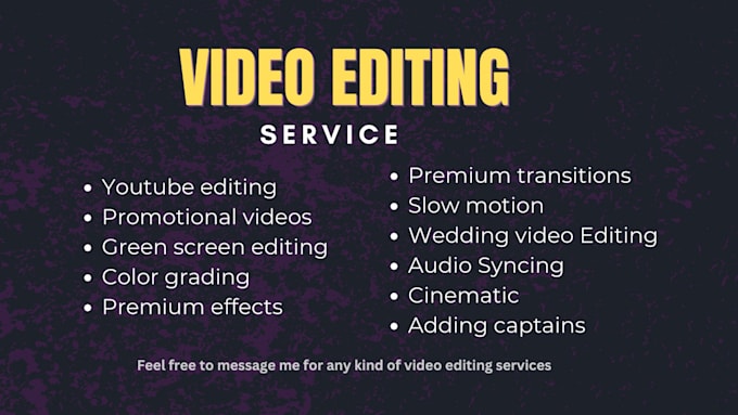 Gig Preview - Do profassional youtube video editing services