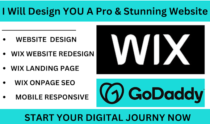 Gig Preview - Do wix website design godaddy website redesign wix landing page SEO wix blog