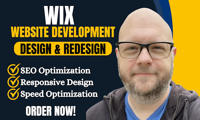 Gig Preview - Develop responsive wix website, redesign wix website, build wix business website