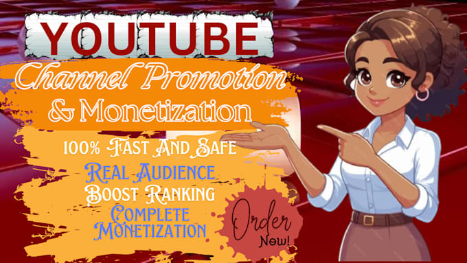 Bestseller - do organic youtube video channel promotion to real audience for monetization