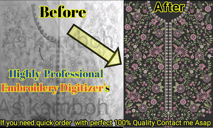 Gig Preview - Digitize image for embroidery logo into sketch embroidered design dst pxf asap