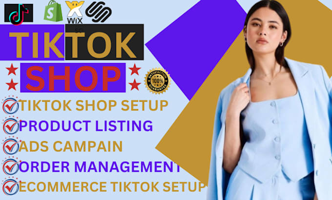 Gig Preview - Setup and manage tiktok shop, shopify tiktok shop