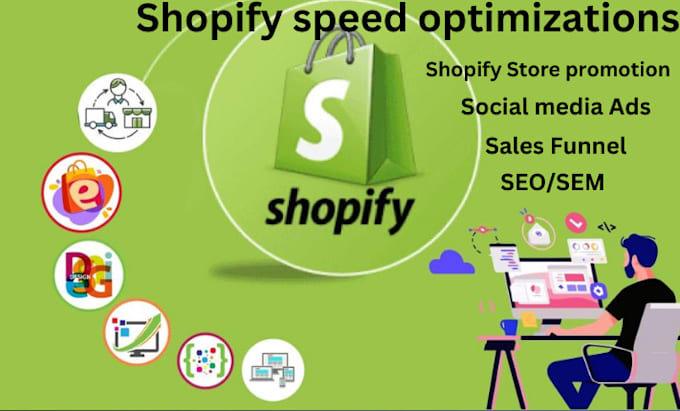 Gig Preview - Push shopify store to earn 7 figures monthly boost shopify sales shopify manager