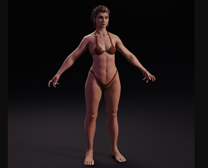 Gig Preview - Design 3d human character,metahuman quality character,nsfw art,xgen fur,rigue5