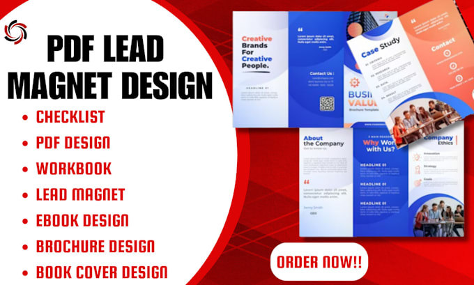 Gig Preview - Design PDF lead magnet ebook design lead magnet design brochure design, workbook