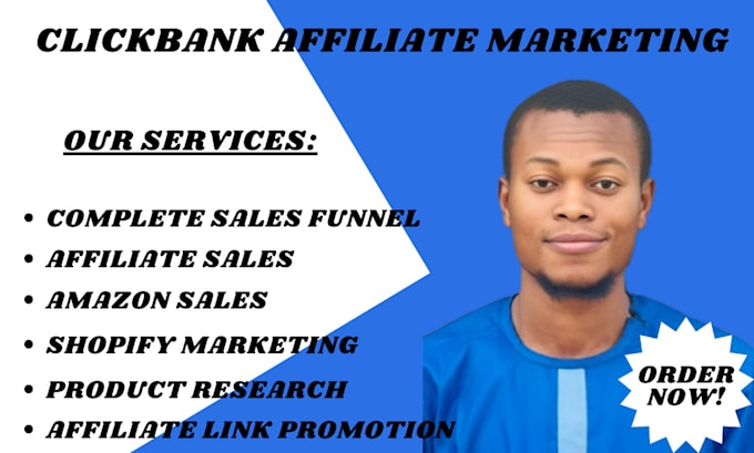 Gig Preview - Do clickbank,affiliate marketing,sales funnel,link promotion