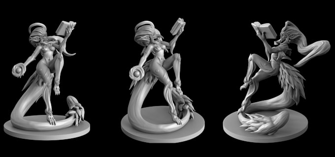 Gig Preview - Miniature character models for board game, custom dnd character design, 3d print