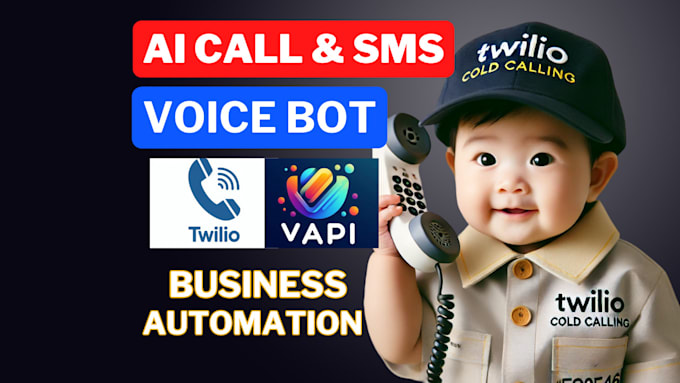 Gig Preview - Build autoresponder ai voice bot agent for cold calling with vapi and twilio SMS