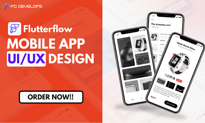 Gig Preview - Develop flutterflow app design mobile android ios app bubble io canyon app