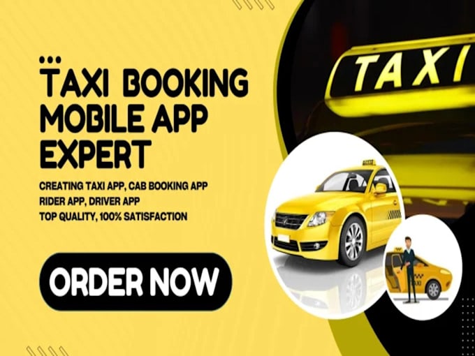 Gig Preview - Create taxi booking app, ride sharing app, cab booking like uber lyft carpooling