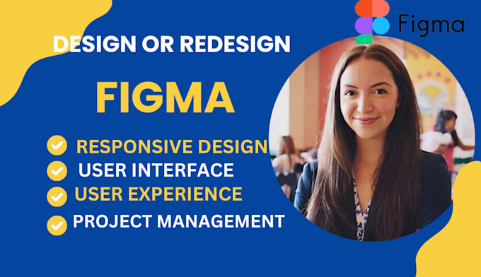 Gig Preview - Create UI or UX for websites with figma, website mockups, and website design