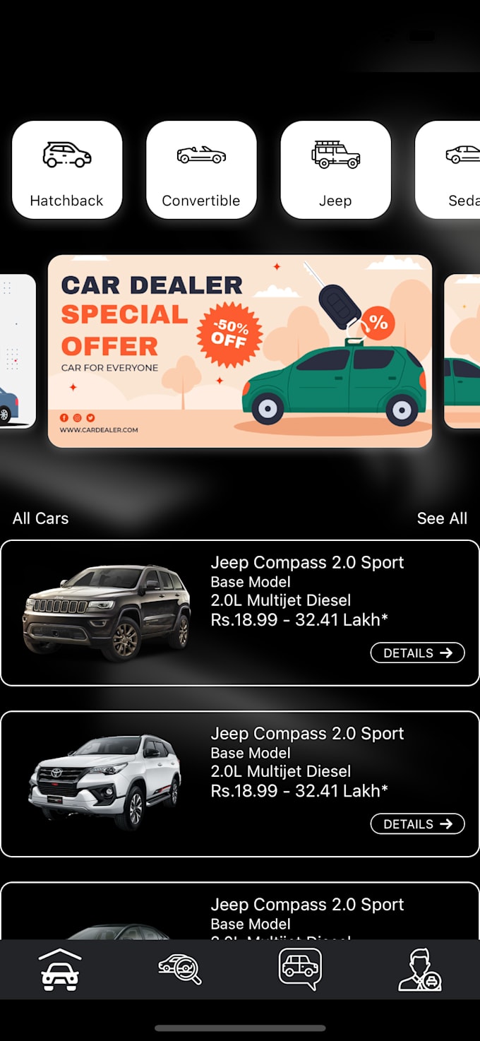 Gig Preview - Develop car dealership IOS , android mobile app development using react native