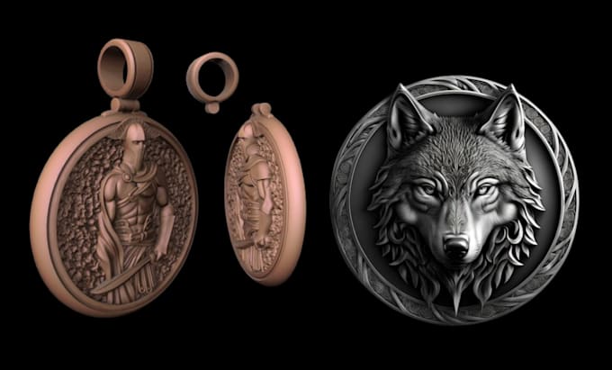 Gig Preview - Sculpt 3d bas relief 3d coin model 3d medallion 3d wood carve architecture cnc