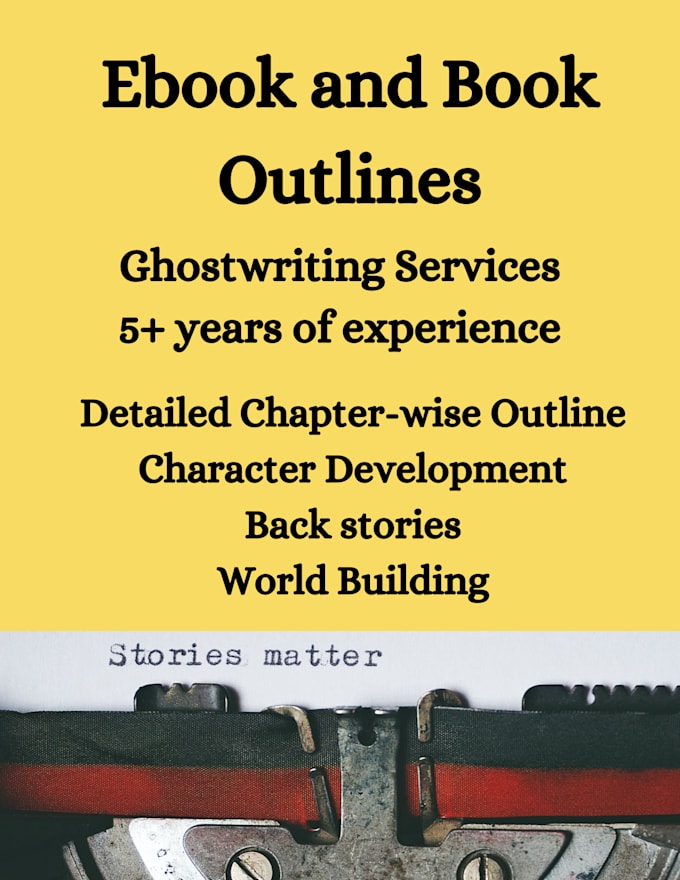 Gig Preview - Create your book outline novel ebook fiction nonfiction