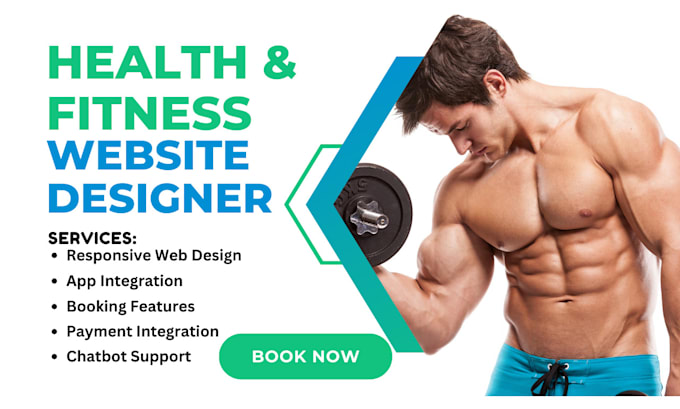 Gig Preview - Create health fitness gym workout yoga sports trainer life coach weight website