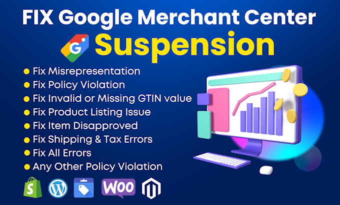 Gig Preview - Fix google merchant center misrepresentation