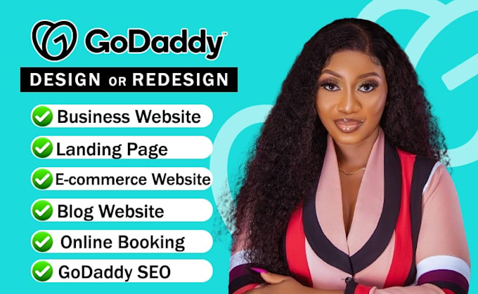 Gig Preview - Godaddy website design godaddy website redesign develop godadddy website design