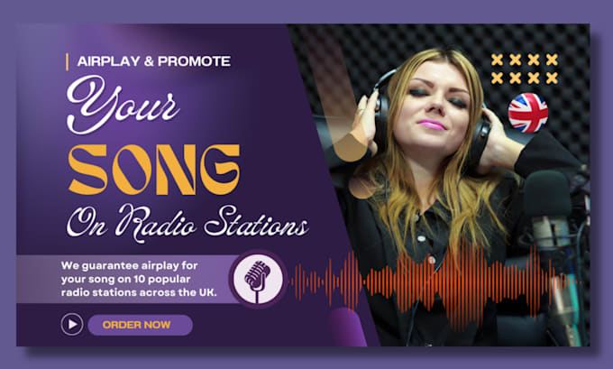 Gig Preview - Promote and airplay your song 10 radio stations in the UK