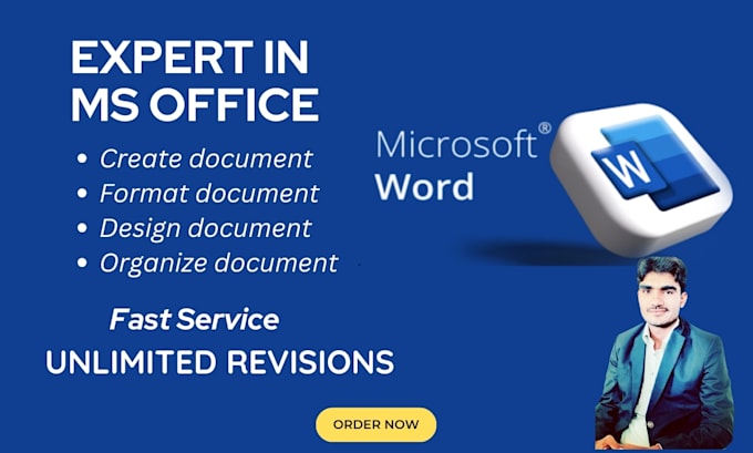 Gig Preview - Format, design, edit, create and fix ms word document