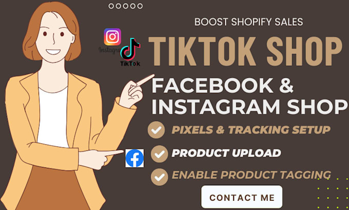 Gig Preview - Boost shopify sales, setup tiktok shop, facebook shop, tiktok marketing, ig shop