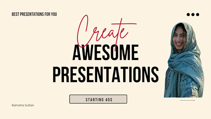 Gig Preview - Create awesome presentations and analyze data with graphs