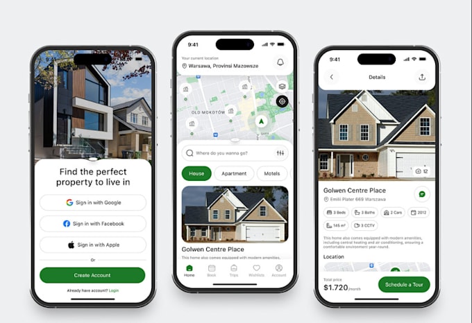 Gig Preview - Develop real estate app, real estate website and property management app