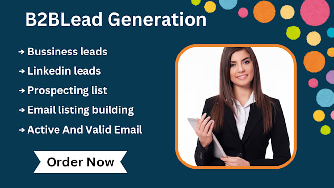 Gig Preview - Do b2b lead generation and linkedin lead generation