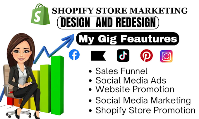 Gig Preview - Promote shopify store market shopify ecommerce store to boost store sales