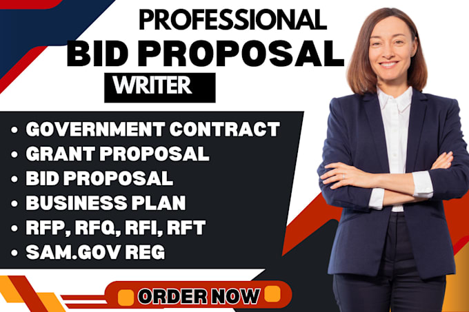 Gig Preview - Write government contract, grant proposal, bid proposal rfq rfp rfi, uk tender