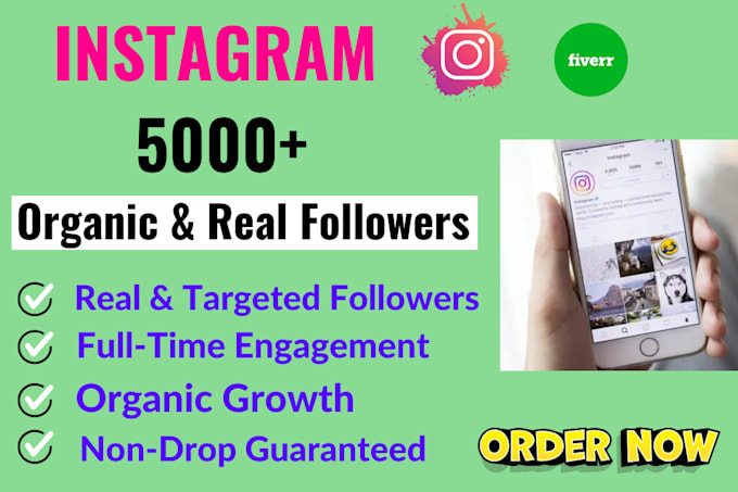 Gig Preview - Buy your instagram 1000 followers organically with fast result