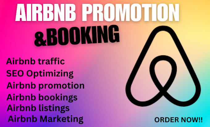 Gig Preview - Do airbnb promotion, airbnb marketing, vrbo promotion