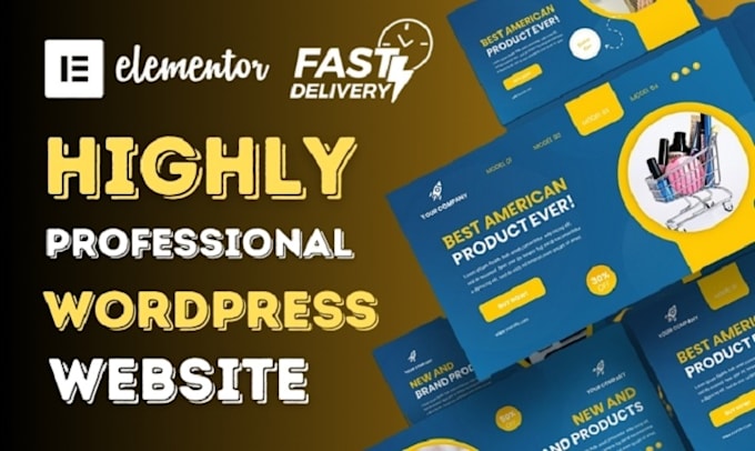 Gig Preview - Do responsive wordpress landing page, website with elementor pro, custom design