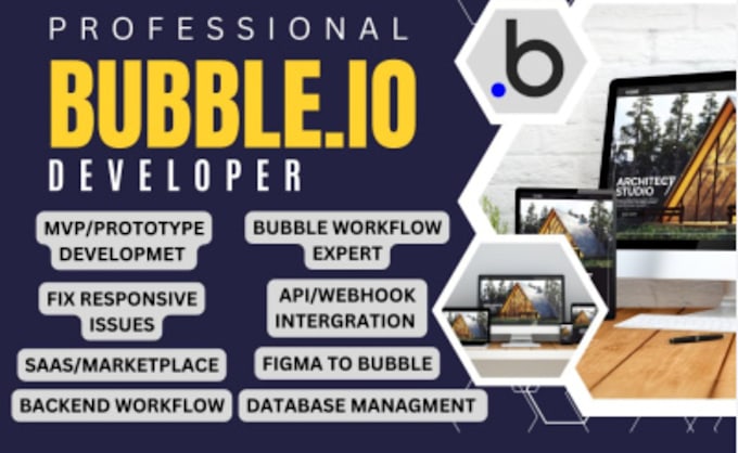 Gig Preview - Design bubble website bubble mvp saas bubble app developer