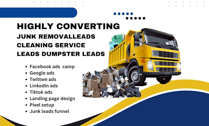 Gig Preview - Stunning junk removal website, landing page design, boost your business now