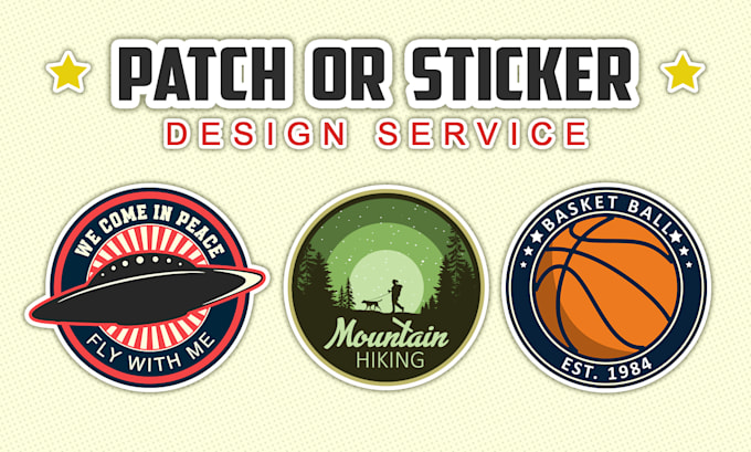 Bestseller - do retro vintage sticker design, patch, badge, and logo design