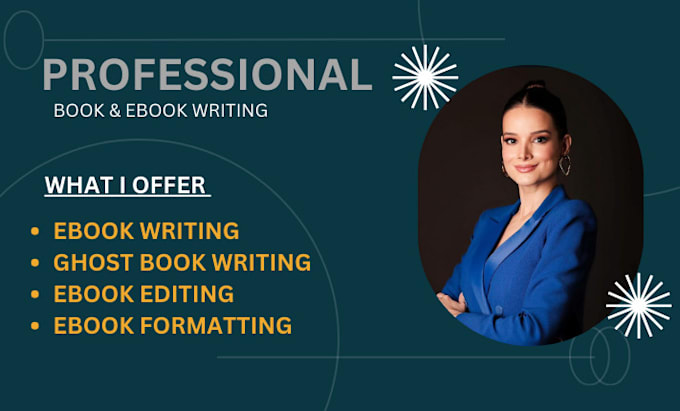 Gig Preview - Ghostwrite your book, ebook be your book writer, ghostwriter, ghost book writer