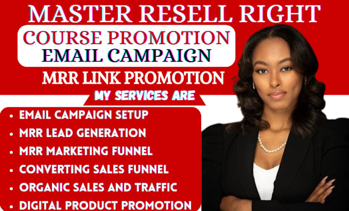 Bestseller - setup sales funnel and email marketing to promote master resell right