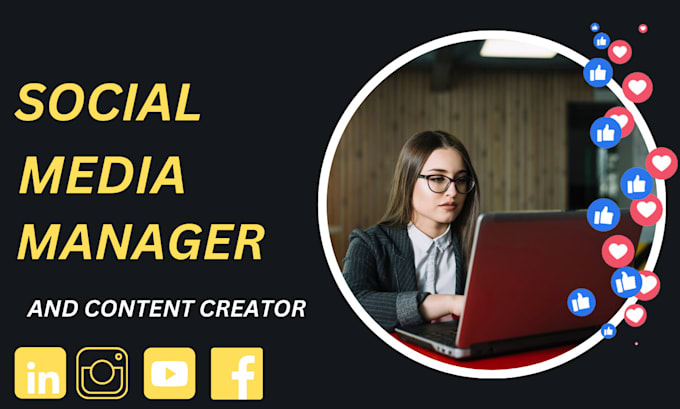 Gig Preview - Professional social media  manager and content creator