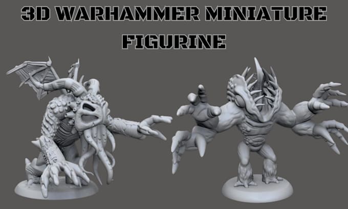 Gig Preview - Sculpt 3d miniature 3d warhammer 40k 3d figurine fantasy weapons alien 3d