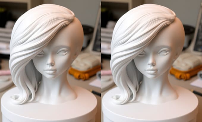 Bestseller - sculpt  3d head, 3d doll, 3d model for 3d printing