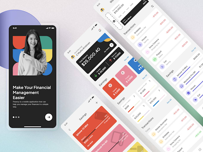 Gig Preview - Figma mobile app design ui ux fintech app live streaming app fitness saas ai app